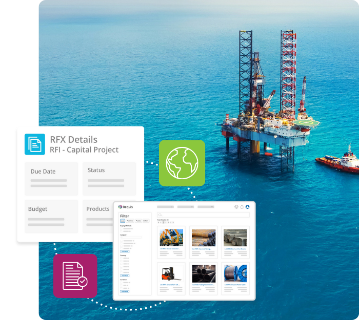Requis platform — surplus asset marketplace